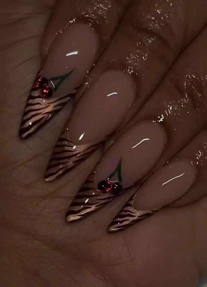 tiger tips with cherries by Nia